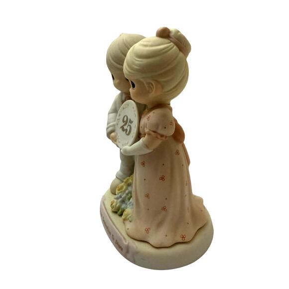 Retired Precious Moments "Silver Celebration to Share" 25th Anniversary Figurine - Picture 4 of 5